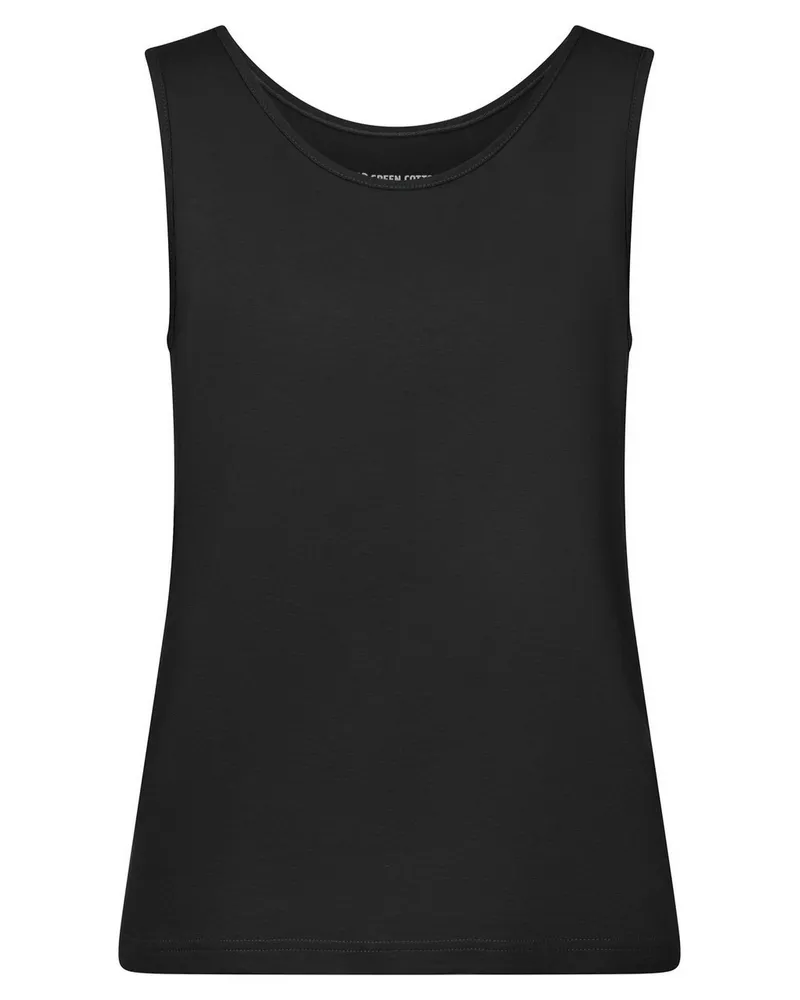 Green Cotton Top Wilma  schwarz Schwarz