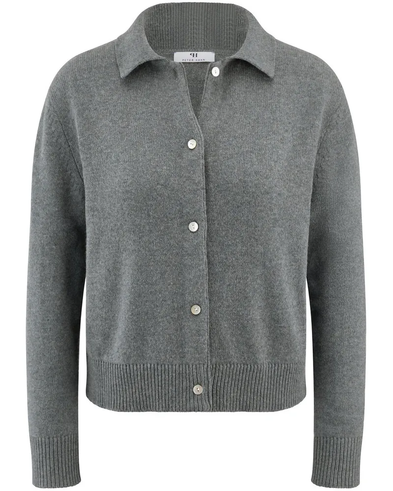 Peter Hahn Strickjacke  grau Grau