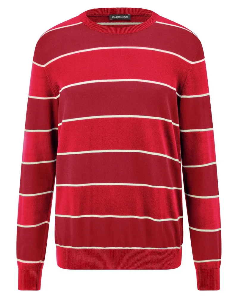 Louis Sayn Rundhals-Pullover  rot Rot