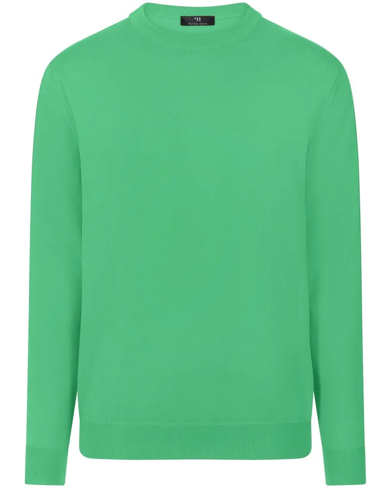 Peter Hahn Rundhals-Pullover  grün Grün