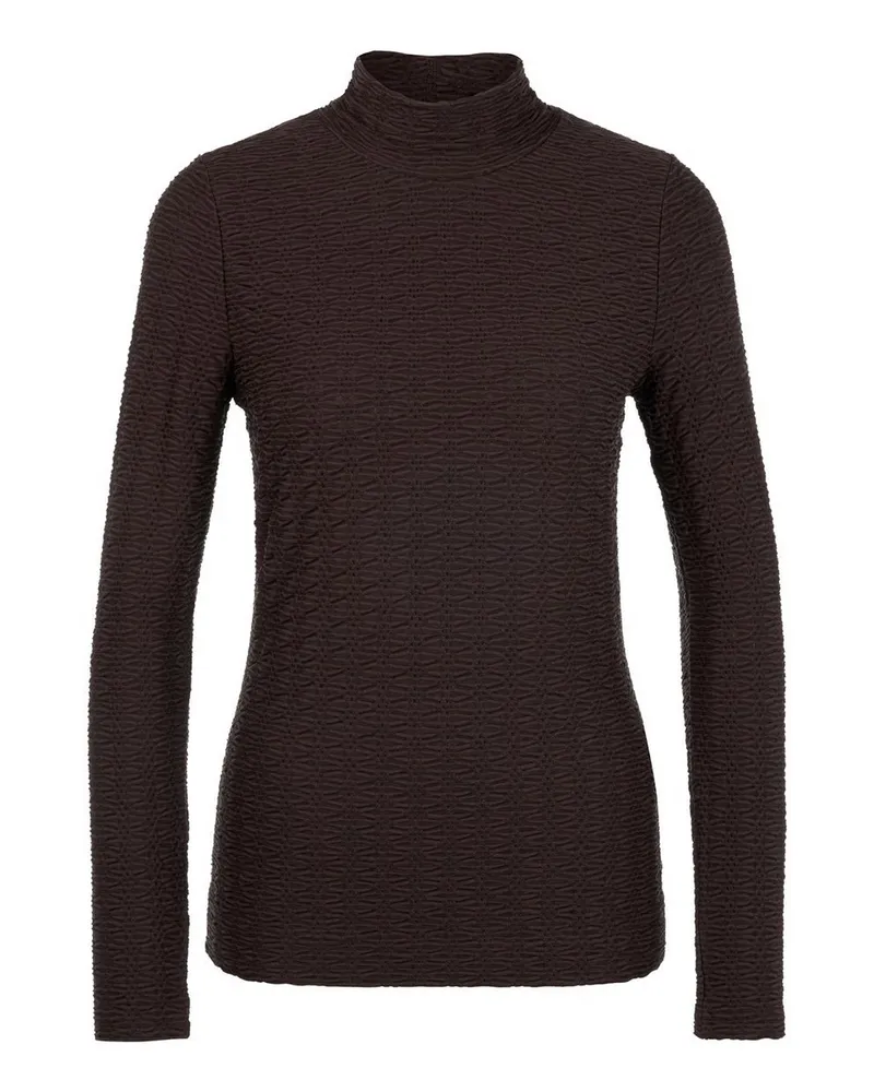 Marc Cain Shirt Stehkragen  braun Braun