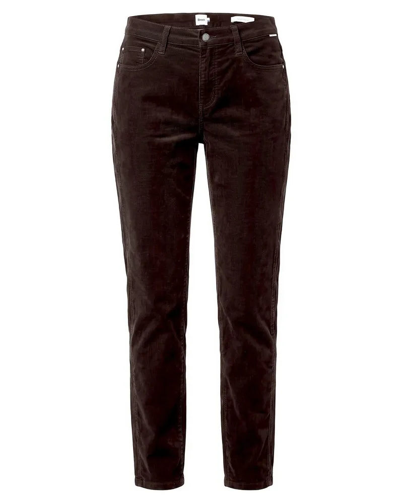 Brax Knöchellange Cord-Hose  braun Braun