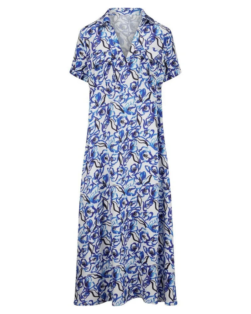 St. Emile Kleid Hemdkragen  weiss Weiss