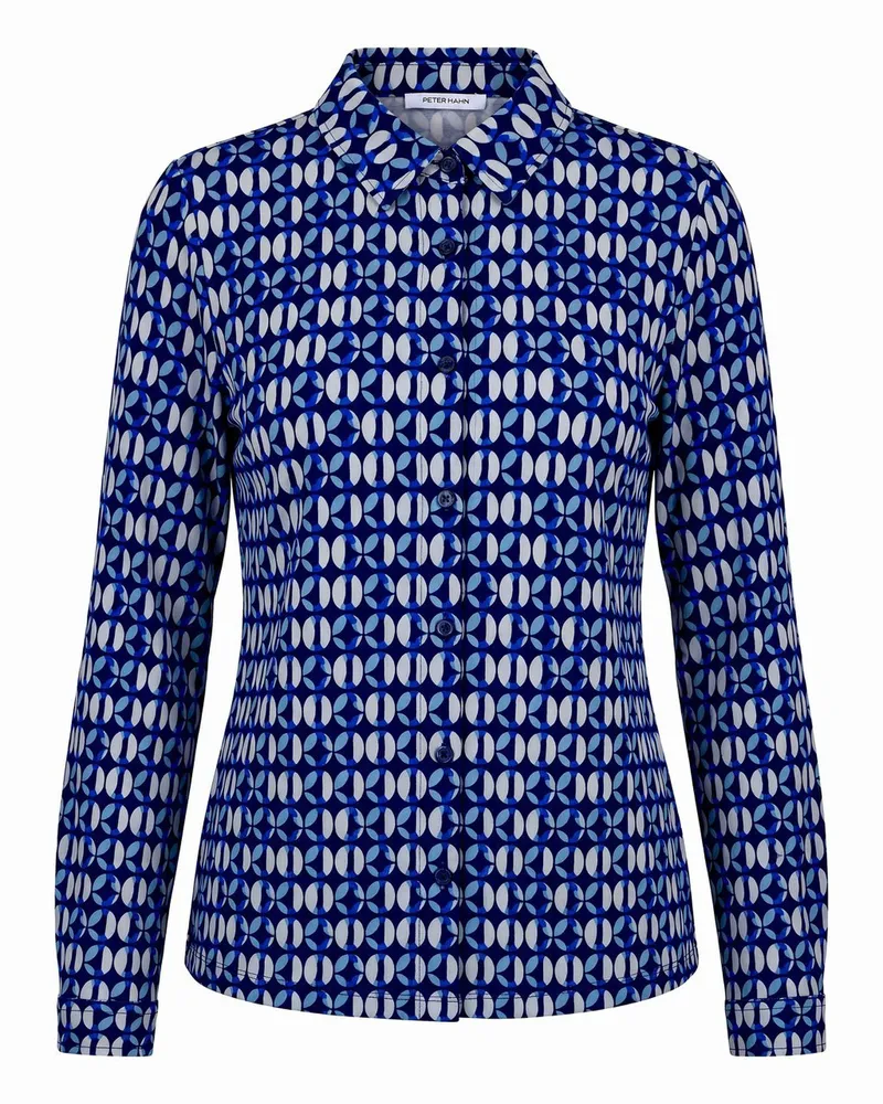 Peter Hahn Jersey-Bluse  blau Blau