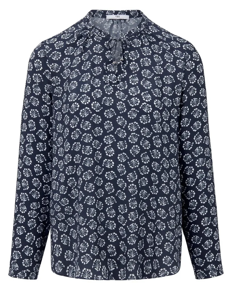 Peter Hahn Bluse zum Schlupfen  blau Blau
