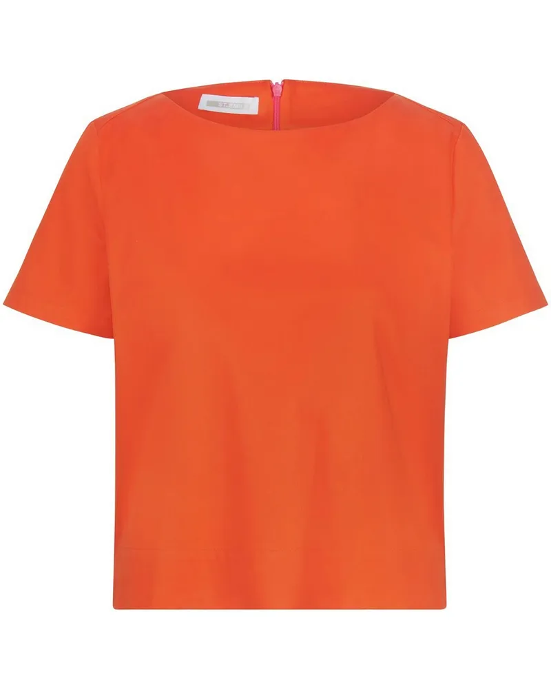 St. Emile Blusen-Shirt U-Boot-Ausschnitt  orange Orange