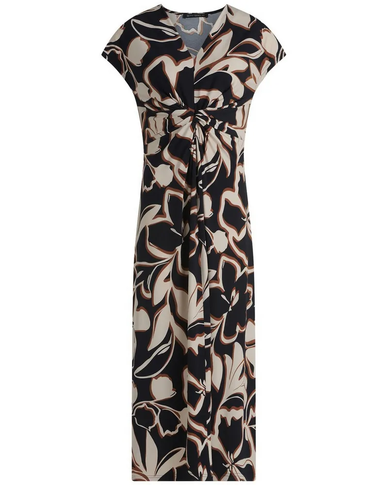 Betty Barclay Jersey-Kleid V-Ausschnitt  blau Blau