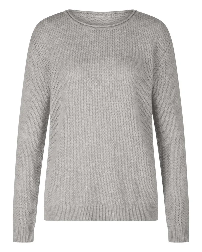 Peter Hahn Rundhals-Pullover  grau Grau
