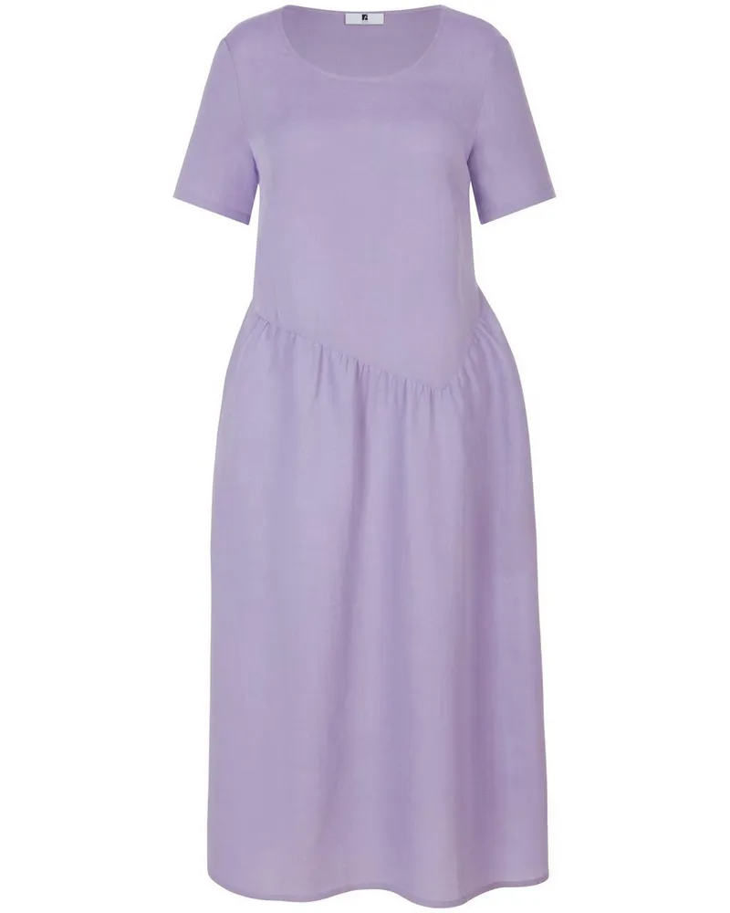 Anna Aura Kleid Rundhals-Ausschnitt  lila Lila