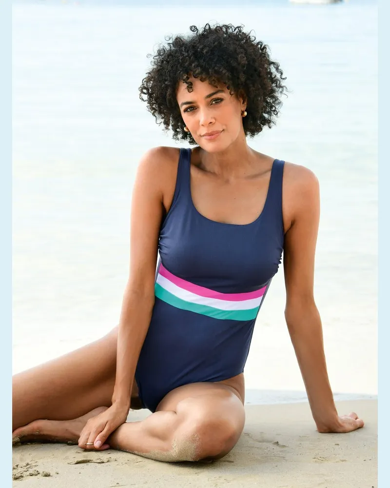 Sunmarin Badeanzug  blau Blau