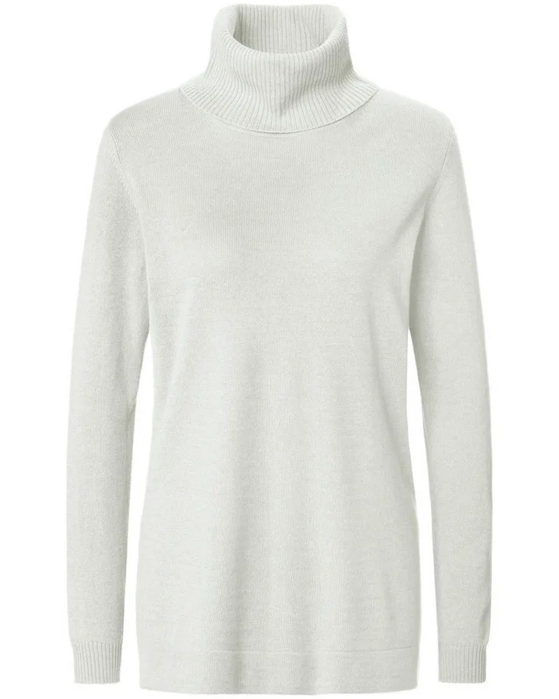 Peter Hahn Rollkragen-Pullover Modell Tamara  Seide/Kaschmir weiss Weiss