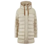 Long-Steppjacke  beige