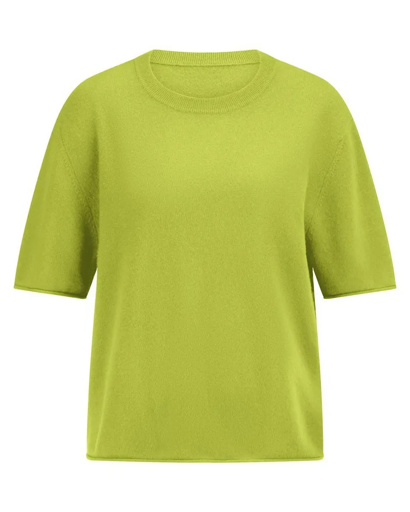 Peter Hahn Rundhals-Pullover  grün Grün