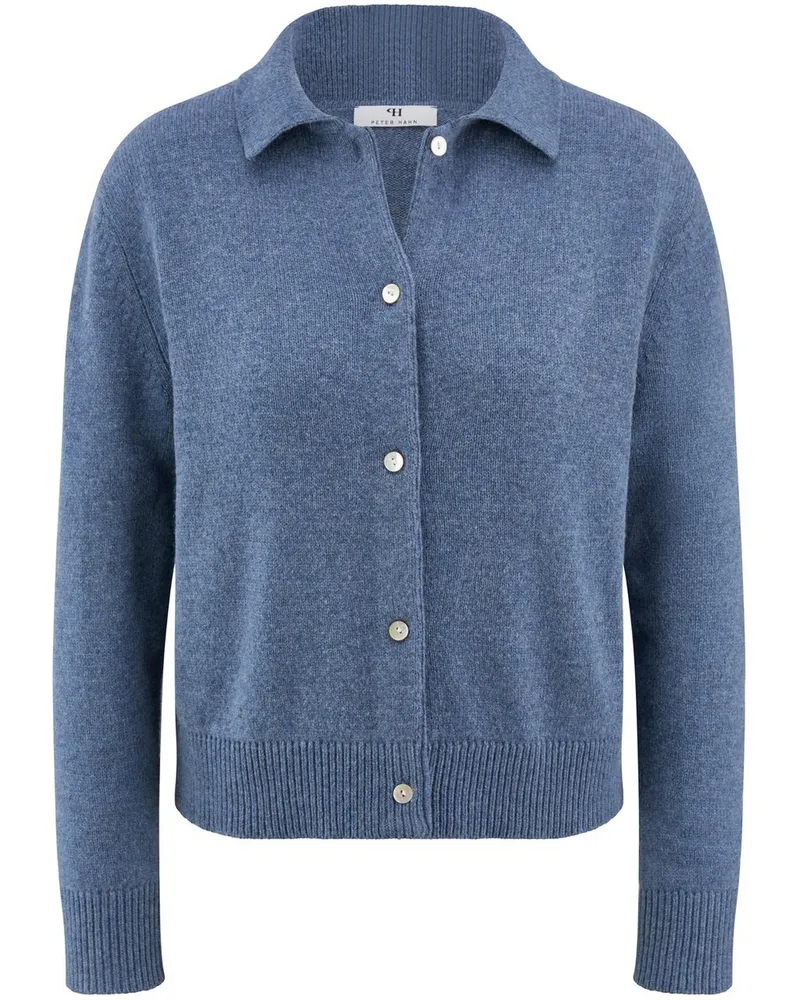 Peter Hahn Strickjacke  blau Blau