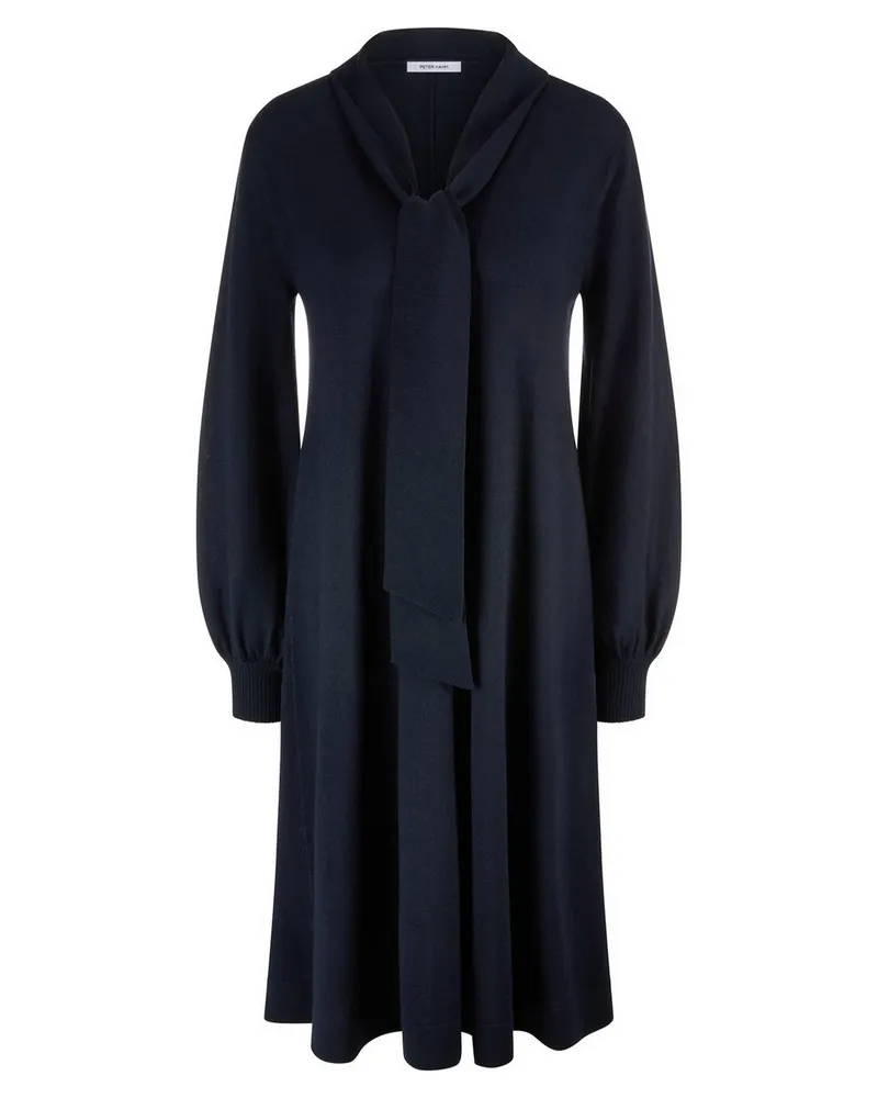 Peter Hahn Strickkleid  blau Blau