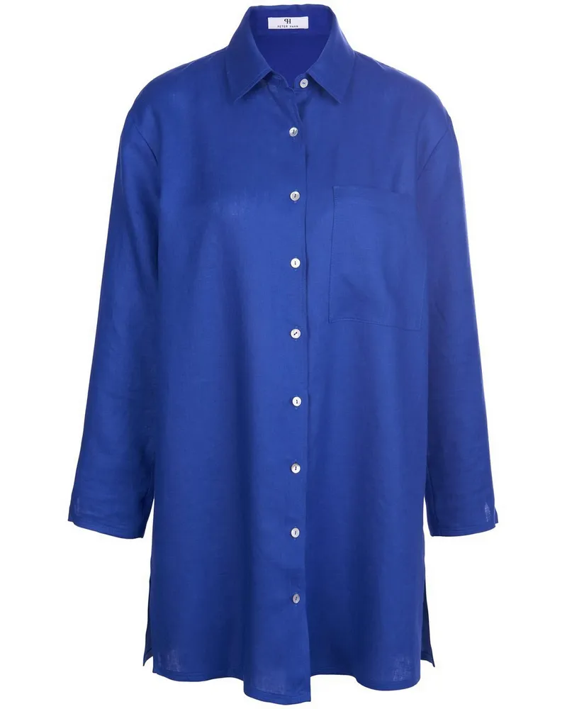 Peter Hahn Long-Bluse  blau Blau