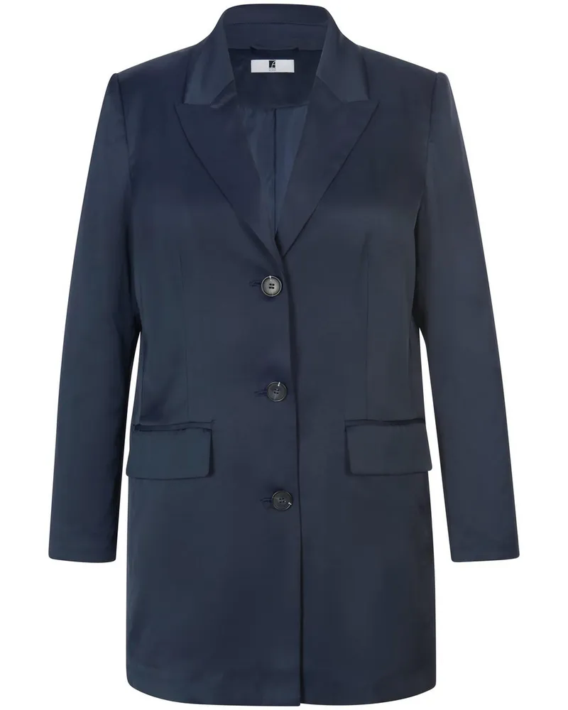 Anna Aura Long-Blazer  blau Blau