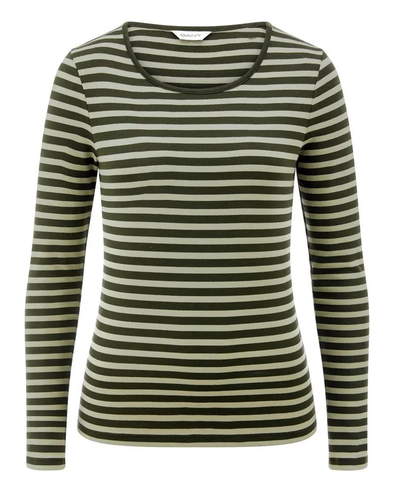 Gant Rundhals-Shirt  grün Grün