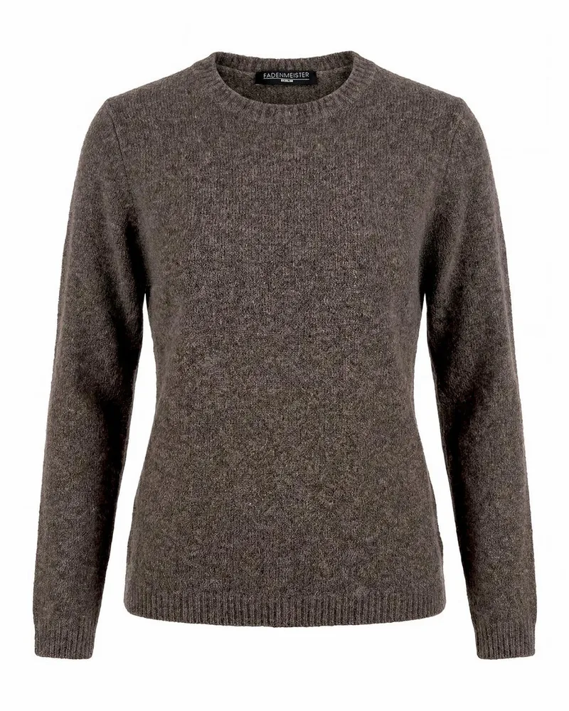 FADENMEISTER BERLIN Rundhals-Pullover  beige Beige