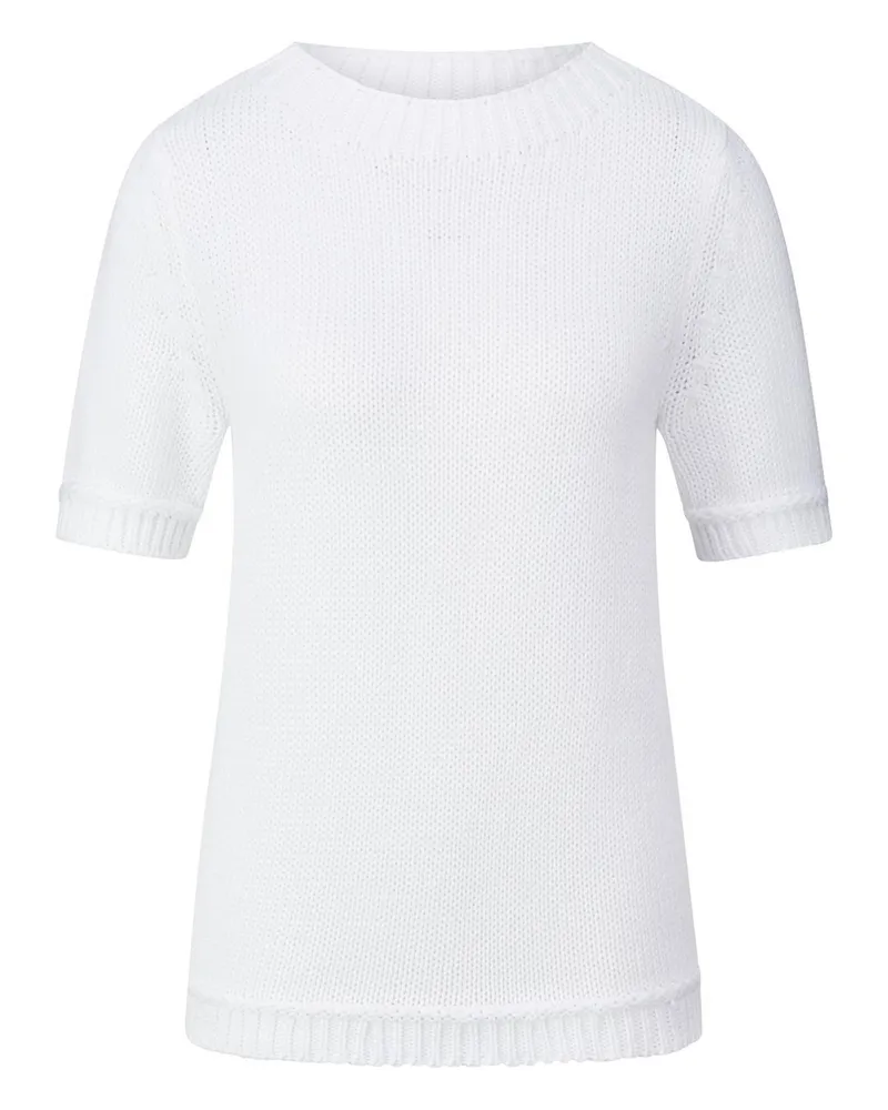 Peter Hahn Rundhals-Pullover  weiss Weiss