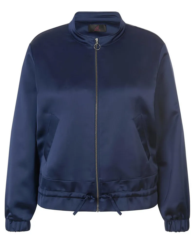 Emilia Lay Blouson Stehkragen  blau Blau