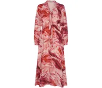 Kleid V-Ausschnitt  rot