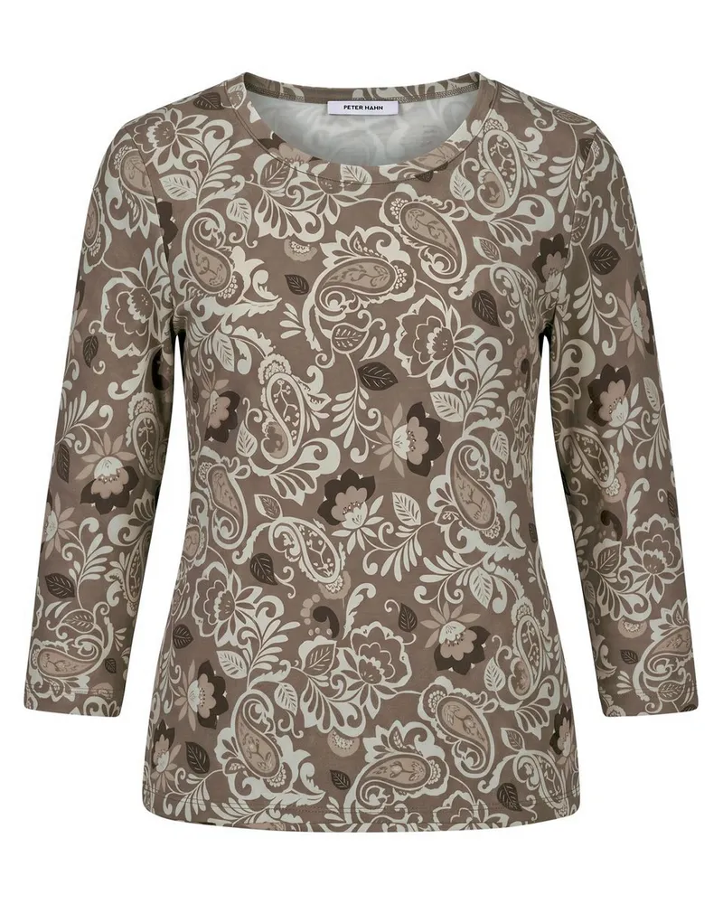 Peter Hahn Rundhals-Shirt 3/4-Arm  beige Beige