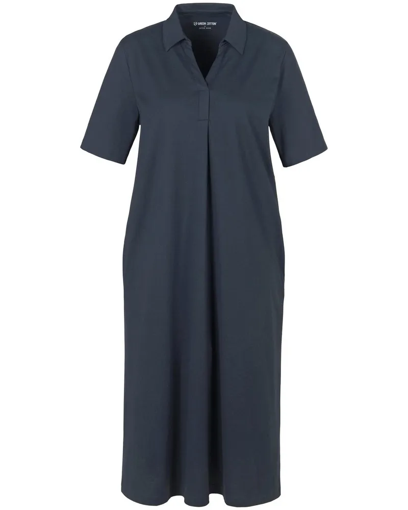 Green Cotton Jersey-Kleid Frederikke  blau Blau