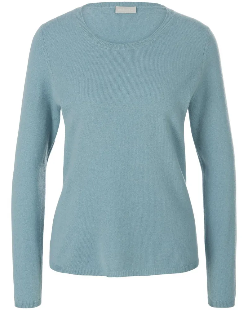Include Rundhals-Pullover aus Schurwolle und Kaschmir  türkis Türkis