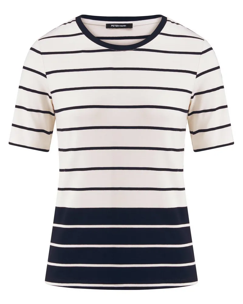 Peter Hahn Rundhals-Shirt  blau Blau