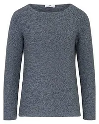 Peter Hahn Rundhals-Pullover  blau Blau