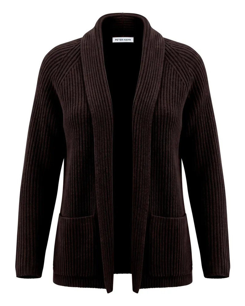 Peter Hahn Strickjacke  braun Braun