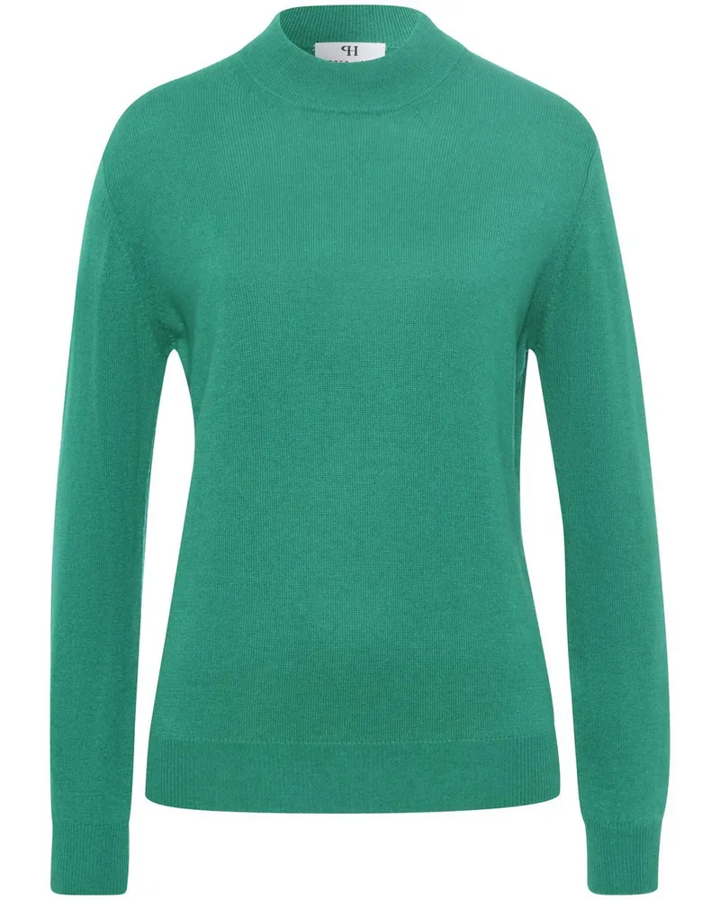 Peter Hahn Stehbund-Pullover Modell Sabrina  Seide/Kaschmir grün Grün
