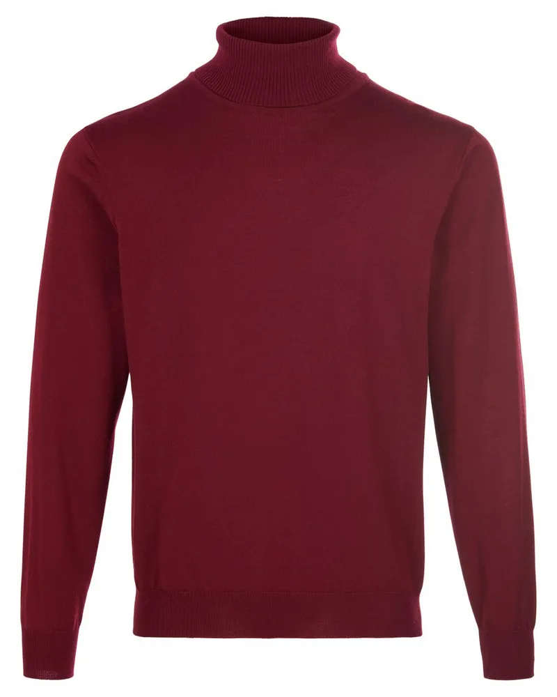 Peter Hahn Rollkragen-Pullover  rot Rot