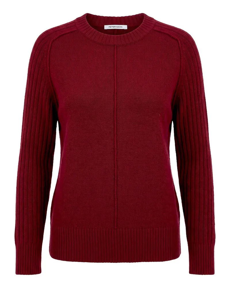 Peter Hahn Rundhals-Pullover  rot Rot