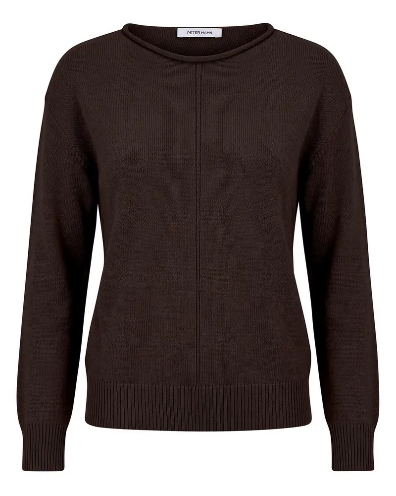 Peter Hahn Rundhals-Pullover  braun Braun