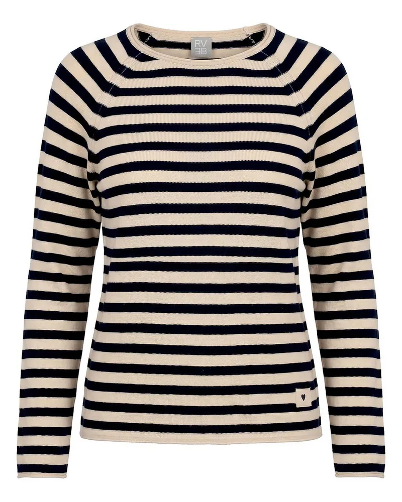 Rabe Rundhals-Pullover  beige Beige