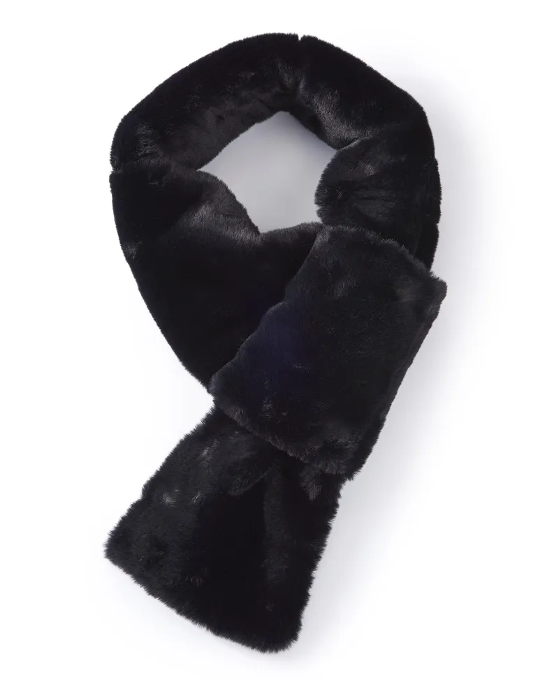 Seeberger Schal  schwarz Schwarz