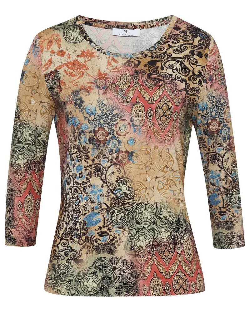 Peter Hahn Rundhals-Shirt 3/4-Arm  mehrfarbig Mehrfarbig