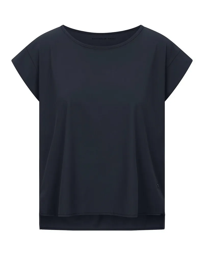 RAFFAELLO ROSSI  Rundhals-Shirt Grit  blau Blau