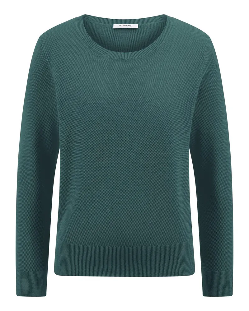 Peter Hahn Rundhals-Pullover aus 100% SUPIMA-Baumwolle  türkis Türkis