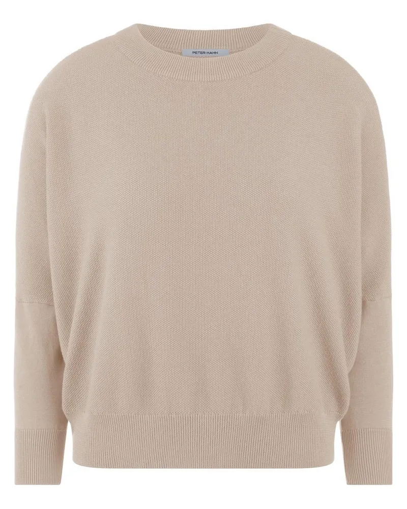 Peter Hahn Rundhals-Pullover aus 100% SUPIMA-Baumwolle  beige Beige