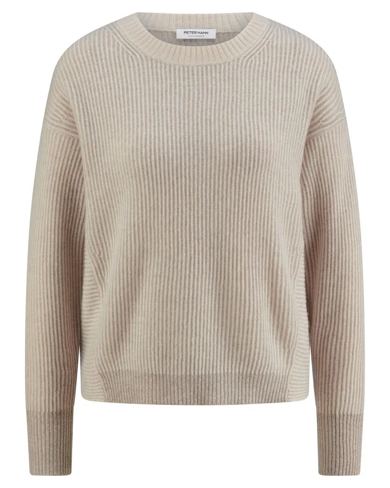 Peter Hahn Rundhals-Pullover aus Kaschmir  beige Beige