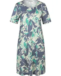 Green Cotton Jerseykleid  blau Blau