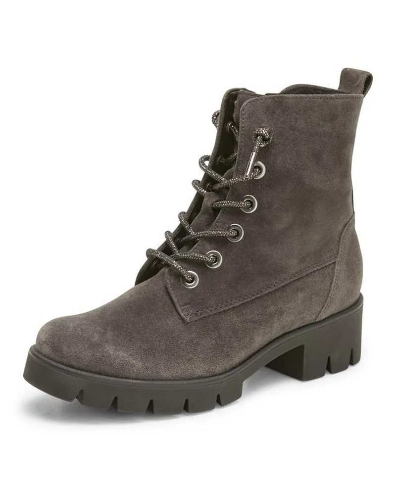 Gabor Schnür-Stiefelette Best fitting  grau Grau