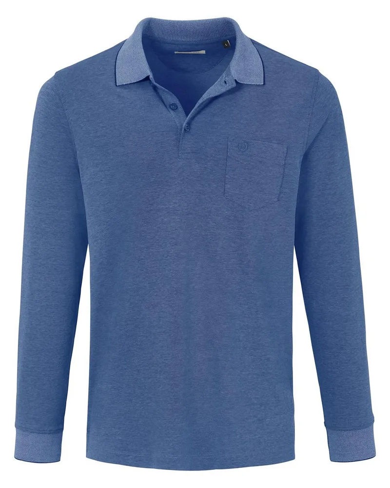 Bugatti Polo-Shirt 1/1-Arm  blau Blau
