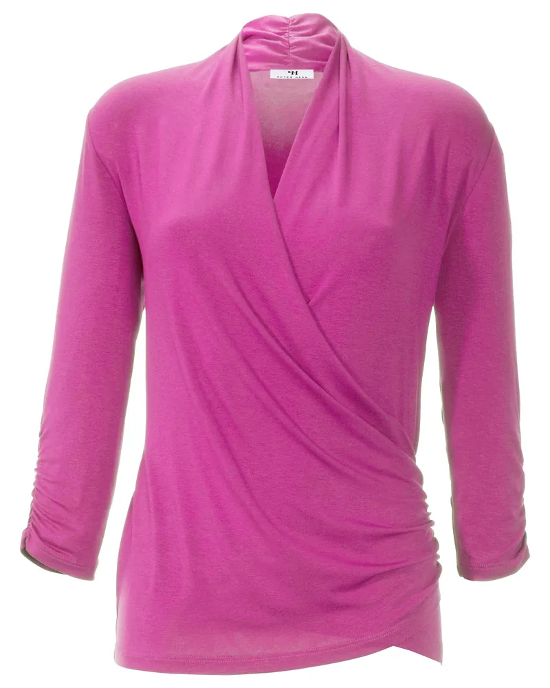 Peter Hahn V-Shirt 3/4 Arm  pink Pink