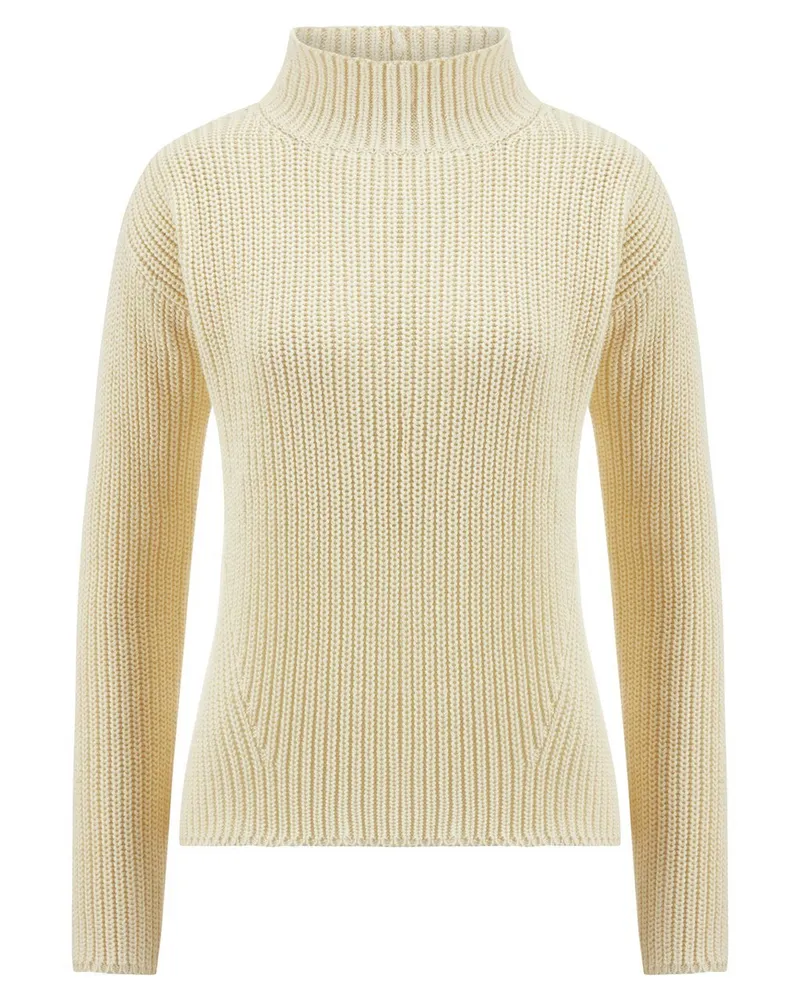 Peter Hahn Pullover Stehkragen  weiss Weiss