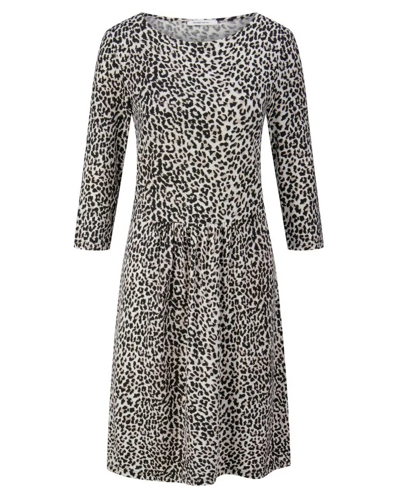 Peter Hahn Jersey-Kleid Rundhals-Ausschnitt  weiss Weiss