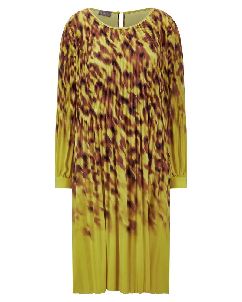 Basler Plissee-Kleid  gelb Gelb
